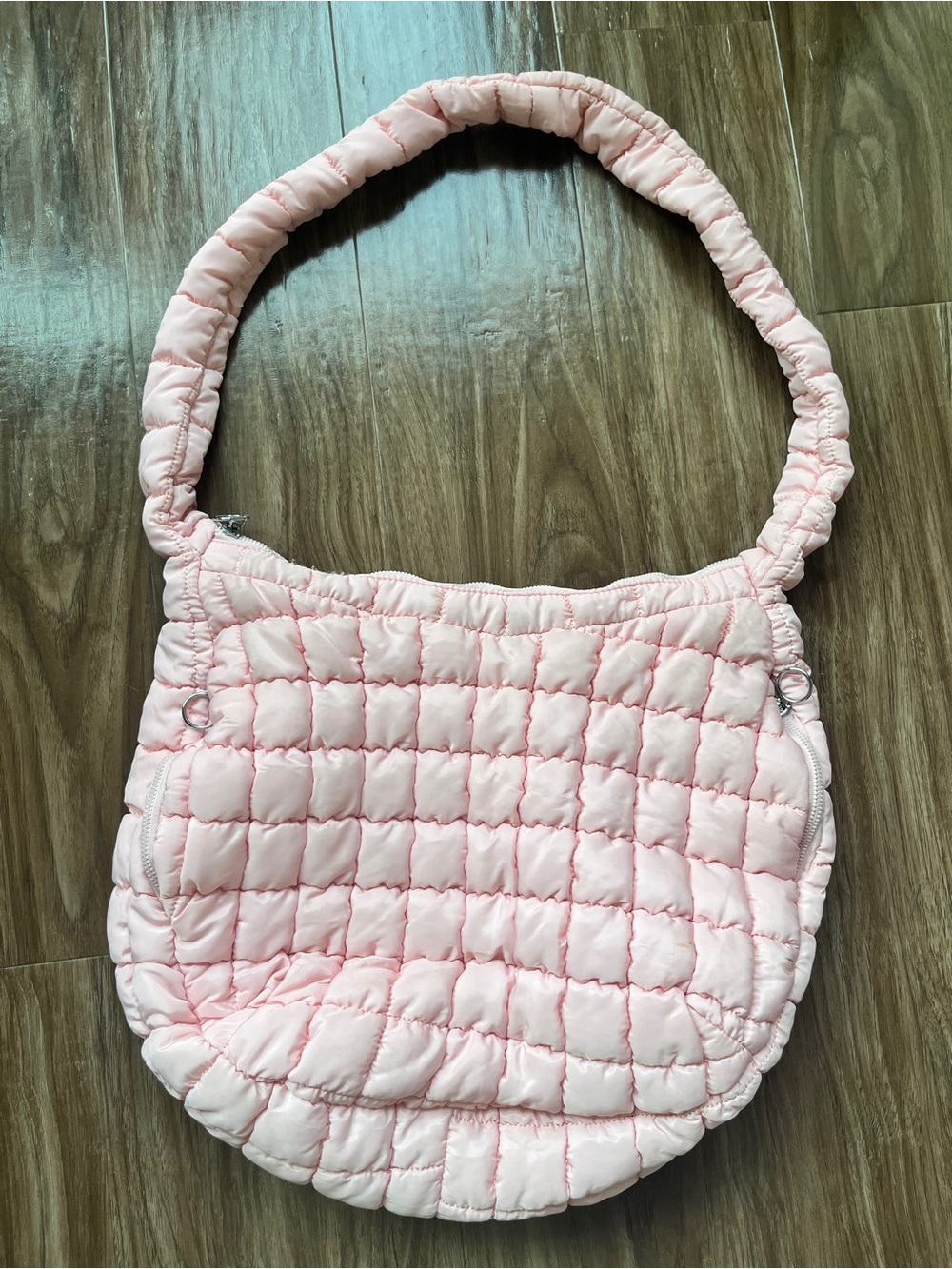 Women's Quilted Pink Shoulder Bag